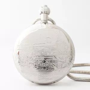 빈티지 회중시계 목걸이 주머니 레트로 팬던트 라운드 청동