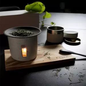 오일버너 세라믹 스토브 에센셜 볶음차 홀더 캔들 연소 가정용 티라이트 아로마 오일 멜트