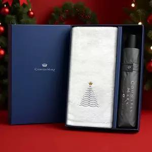 [하프클럽/]송월 크리스마스 답례품 선물세트(징글벨세면타올1 CM3단폰지우