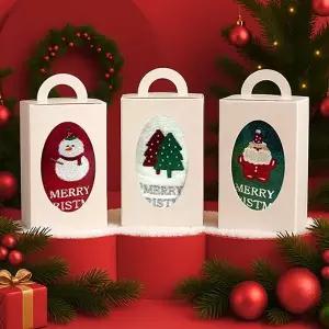 [하프클럽/]송월 크리스마스파티 타올 셀프포장 10매 선물세트(화이트손잡