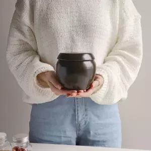 양념통 항아리 풍수 지리 인테리어 단지 현관입구 돈들어오는 재물운 옹기 미니 소금항