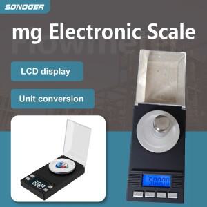 정밀 디지털 저울 0.001g 주얼리 골드 실험실용 미니 소형 포켓 LCD 디스플레이 휴대용  캐럿 측정