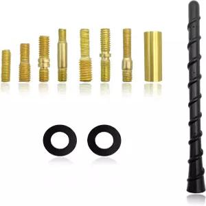 실빌 자동차 나선형 안테나 나사가 있는 유연한 7인치 PVC 라디오 토퍼 트럭 SUV용 방수 마스트 교체 범용