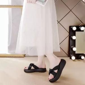 외출 통굽 슬리퍼 여성 사무실 키높이 실내 쿠션화 편한 층간소음 학교 사무용 높이 회사 여자 푹신한 높이