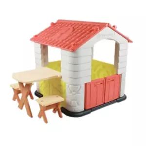 유아놀이집 아이플레이하우스 하우스 코랄 집+책상+의자세트