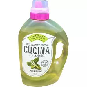 쿠치나 천연 미네랄 소금 강력세정 바질 주방세제2.7L 강력 세정