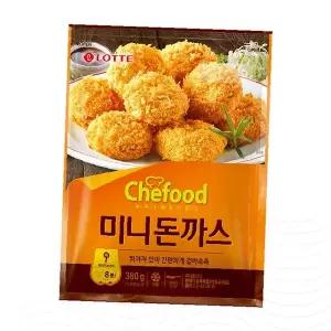 미니돈까스 냉동식품 간편조리 튀김요리 가정간식 전자레인지 조리 바삭한식감 돼지고기 패티