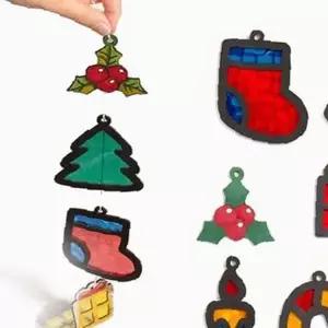 쌍문상회 크리스마스 트리재료 만들기 키트 썬캐쳐 오너먼트 집콕놀이