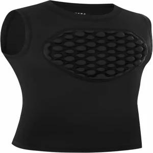 런히트 유소년 야구 가슴 보호 소프트볼 라크로스 축구 패딩 압축 셔츠 하트 가드 흉골