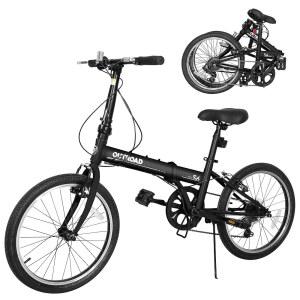 베터랜드 20인치 접이식 자전거, 7단 디레일러가 장착된 도심 출퇴근용 경량 자전거 남성 여성 청소년