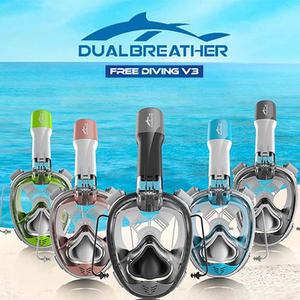듀얼브레서 프리다이빙 스노클링마스크 물놀이용품