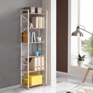 루시 튼튼한 철제 6단 서재 책장 소품 수납 장식장 화분 진열대 책꽂이 잡지꽂이