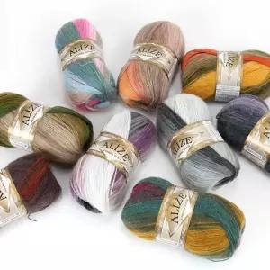 알리제 앙고라골드 바틱/뜨개실/손뜨개/프랜즈얀