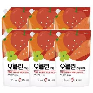 무궁화 오클린 친환경 주방세제 리필 1L x 6개