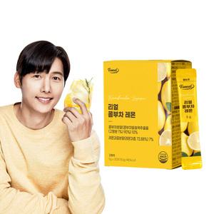 퍼니트 리얼 콤부차 레몬 30포 x 1박스 / 스코비 분말 당류제로 탄산