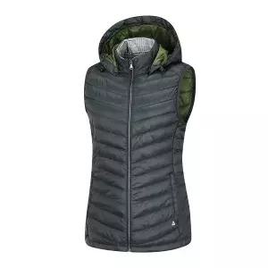[아웃도어스/콜핑]콜핑 여자 경량 등산 패딩 조끼 겨울 베지익 후드 풀집업 레이노 KRV0760W