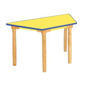 안전 열린 사다리꼴 학습대(2색)(원목다리)(290~650mm)(영유아~6학년) H81-2 어린이집 유치원 돌봄교실