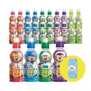 뽀로로 어린이 음료수 혼합 24개+마이비데 물티슈 10매 딸기 밀크 사과