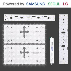 LED 모듈 리폼 기판 주방등 거실등 방등 원형 사각 3구 국산 삼성칩 LG칩 전등 교체 안정기 세트 자석