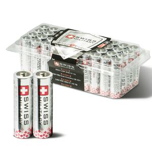 스위스밀리터리 건전지 AA 40개 PET포장