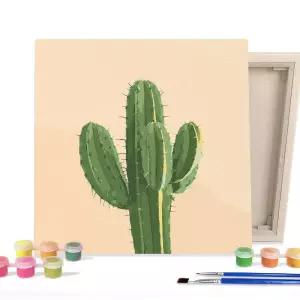 아트박스/아이러브페인팅 DIY캔버스형 그림그리기 25x25cm 선인장