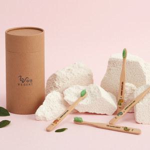 [먼슬리팩] 위덴 어린이 대나무칫솔 일반모 ( 6-8세용 ) 12개입