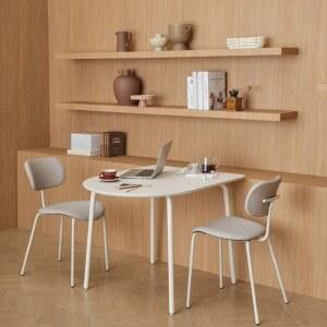 한샘 미나 스틸 반타원 2인 1000 식탁