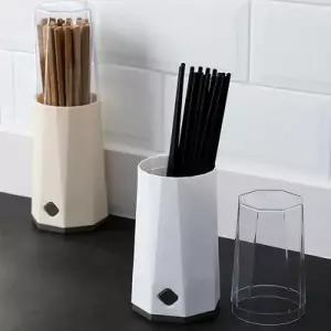 [텐바이텐]미니멀 북유럽형 뚜껑 수저통 1개(색상랜덤)