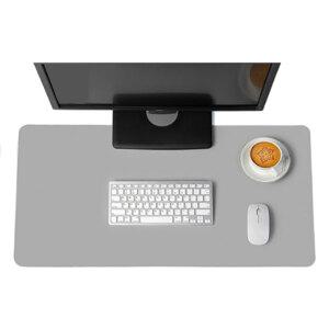 하이어데코 데스크 가죽 논슬립 장패드 연그레이, 120x60cm