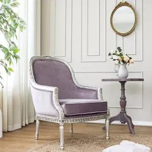 베르사체 1인용소파 암체어 바이올렛실버