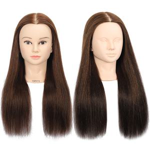 비너스가발 70%인모 20인치 혼합모 커트연습드라이용 통가발