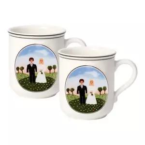 [시흥점][빌레로이앤보흐]디자인나이프 웨딩머그 2P세트