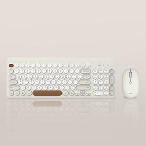 아이노트 960 조용하고 부드러운 무선 블루투스 키보드 마우스 세트 모든 PC 노트북 태블릿 아이패드 갤럭시탭 핸드폰 호환 및 멀티페어링