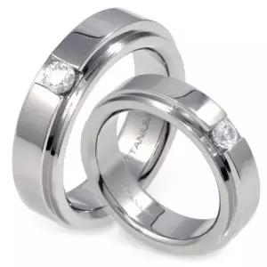 TW-982 DIA CO 다이아몬드 티타늄 커플링 반지 이니셜무료 무료배송 맞춤제작 평생AS