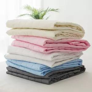 보들보들 60수 40수 고밀도 순면 단색 파스텔 누빔 매트리스커버 S / SS / D / Q / K