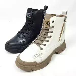 순이의신발장 발편한 키높이 통굽 여성 가을 겨울 워커 쿠션 여자 가죽 워커부츠 5cm