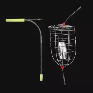 [머털낚시]고강도 스텐 편대 카고망 12호 20호 줄카고 집어통 줄 카고 미끼통 밑밥망
