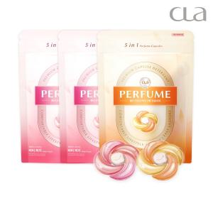 클라 라이프케어  총120개입 퍼퓸 중성 프리미엄 세탁세제 5in1 캡슐세제 섬유유연 40개입 x3팩