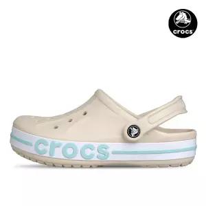 크록스 바야밴드 클로그 남자 여성 슬리퍼 샌들 윈터 화이트 205089-1LI