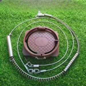 멧돼지 트랩 스프링 와이어 덫 포획틀 사냥 철망 올무 유해동물 농작물 피해