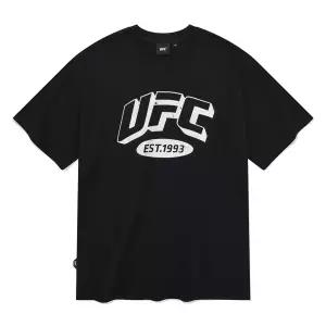 [롯데백화점]유에프씨 스포츠 UFC 아치 로고 릴렉스핏 반팔 티셔츠 블랙 U2SSU2336BK