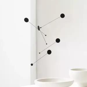 아트박스/루일리모빌 꽃망울 디자인 인테리어 우드 모빌 /블랙