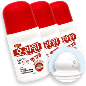 바르는 호관원 빨강통 핫겔 100ml X3개 물 파스 근육 통 볼타입 스틱형