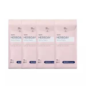 허브데이 생리대 팬티라이너4팩 _80P