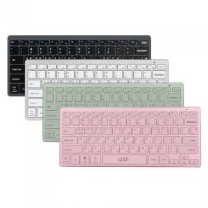 지클릭커 마카롱 저소음 슬림 블루투스 무선 키보드 (화이트)