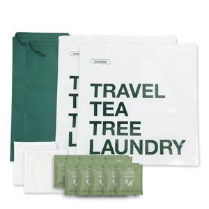 세이브타임 여행용 티트리 세탁 KIT(세탁기2개+티트리 세제10개)휴대용 간편빨래 여행세탁