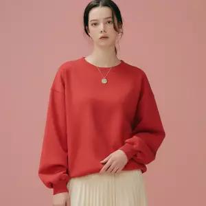 바닐라비 소매 자수 오버핏 기모 맨투맨 V2