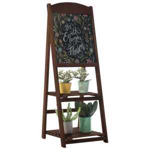 카페 메뉴 칠판 스탠드형 메뉴판 원목 화분 스탠드 광고판