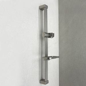 국산 한샘 무광 사틴 샤워기 거치대 원형 사각 슬라이드바