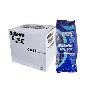 질레트 일회용면도기 블루2 플러스 1BOX (11Px6개)